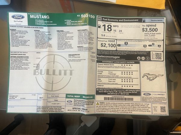 2019 Ford Mustang Bullitt - Image 37