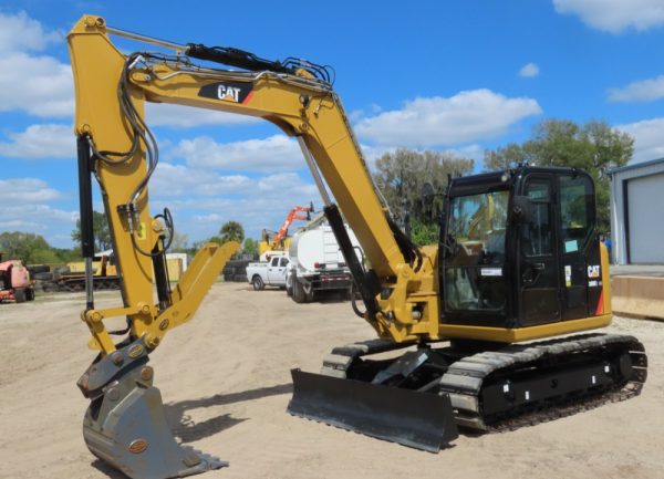 2017 Caterpillar 308E2CR CAT Excavator Backhoe Thumb Aux Hyd QC Blade AC - Image 2