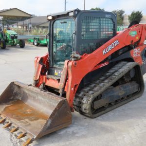 2018 Kubota SVL95-2 Skid Steer Track Loader Crawler Aux Hyd Cab Bucket