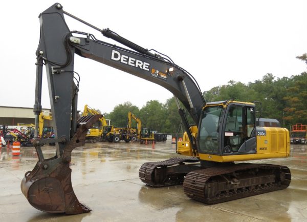 2018 John Deere 210G LC Excavator A/C Cab Aux Hydraulic Thumb Trackhoe - Image 2