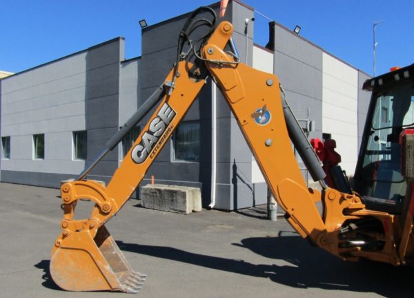 2016 Case 590 Super N 4x4 Backhoe Wheel Loader Tractor Extendahoe Cab AC - Image 13