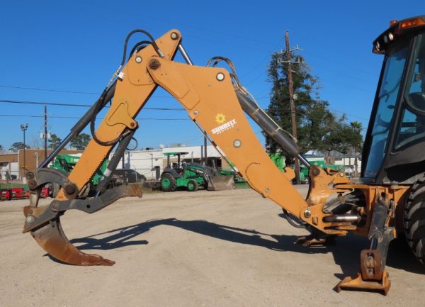 2018 Case 580SN Backhoe Wheel Loader Tractor Railroad Aux AC Cab - Image 16