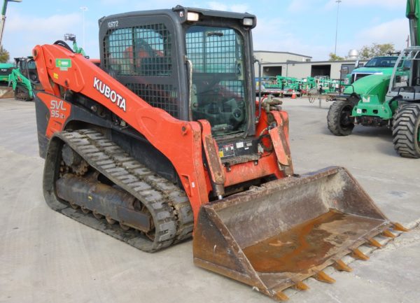 2018 Kubota SVL95-2 Skid Steer Track Loader Crawler Aux Hyd Cab Bucket - Image 3