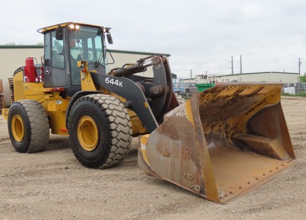 2018 John Deere 644K Wheel Loader Cab AC Diesel Tractor 124" Bucket - Image 3