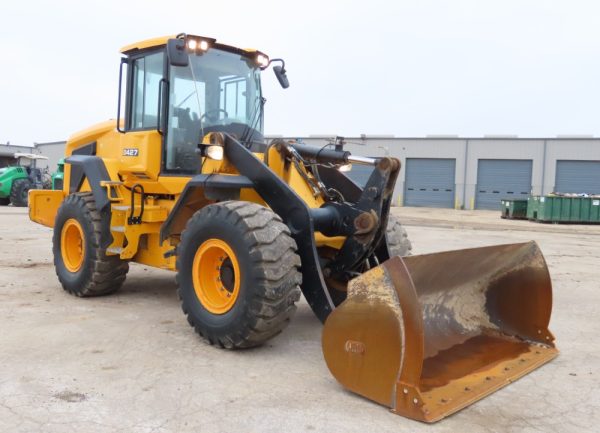 2017 JCB 427 Wheel Loader A/C Cab Hydraulic Q/C Bucket Aux Hyd - Image 3