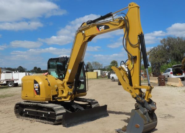 2017 Caterpillar 308E2CR CAT Excavator Backhoe Thumb Aux Hyd QC Blade AC - Image 3
