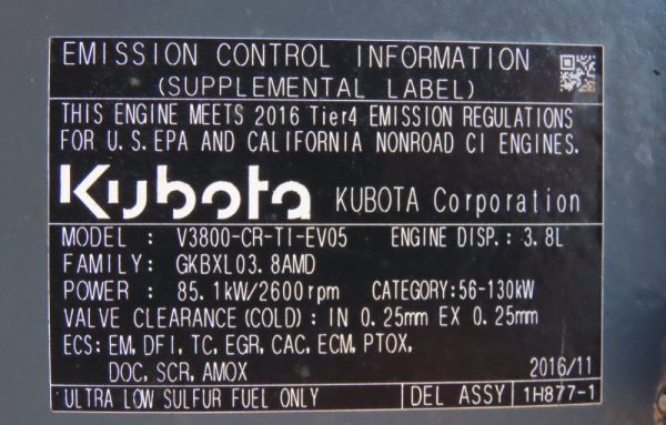 2017 Kubota M6S-111 4WD Utility Ag Tractor A/C Cab PTO Aux Hyd - Image 25