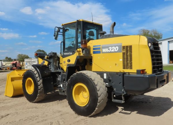 2018 Komatsu WA320-8 Wheel Loader Tractor A/C Cab Ride Control Camera - Image 4