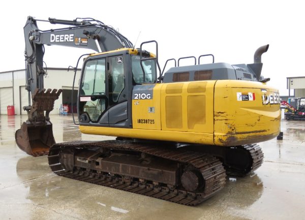 2018 John Deere 210G LC Excavator A/C Cab Aux Hydraulic Thumb Trackhoe - Image 4
