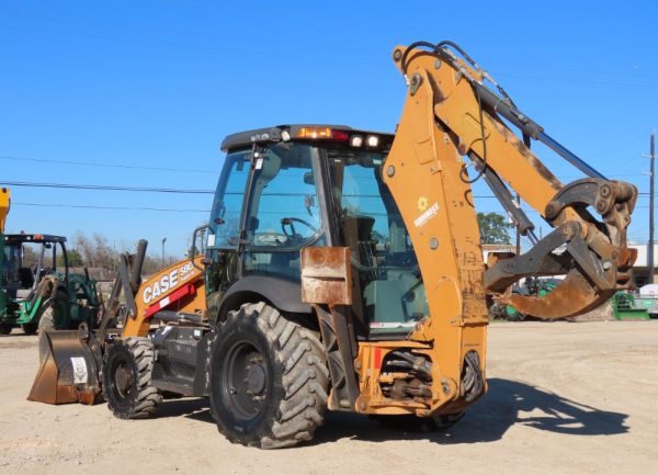 2018 Case 580SN Backhoe Wheel Loader Tractor Railroad Aux AC Cab - Image 4