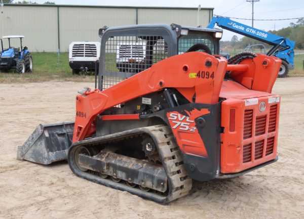 2017 Kubota SVL75-2 Skid Steer Track Loader Crawler Tractor Aux Hyd 74HP