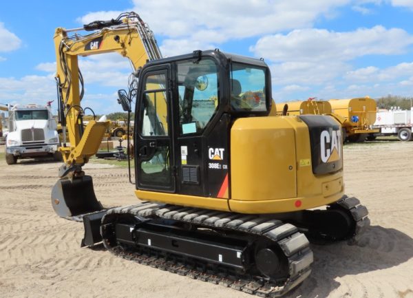 2017 Caterpillar 308E2CR CAT Excavator Backhoe Thumb Aux Hyd QC Blade AC - Image 4