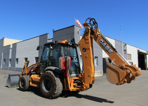 2016 Case 590 Super N 4x4 Backhoe Wheel Loader Tractor Extendahoe Cab AC - Image 4