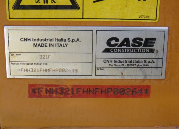 2016 Case 321F Wheel Loader Tractor 3rd Valve Aux Hyd Q/C A/C Cab - Image 33