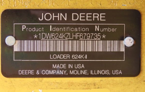 2017 John Deere 624K-II Wheel Loader Tractor A/C Cab Hyd Q/C Auto Shift - Image 34