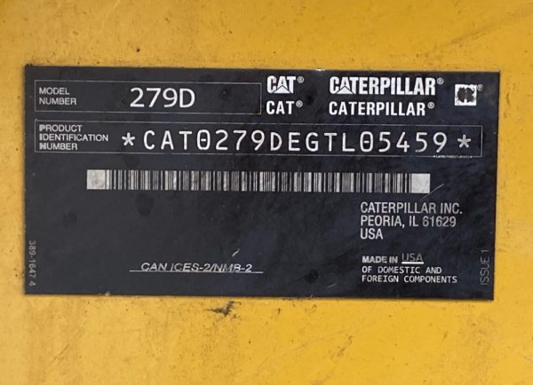 2018 Caterpillar 279D High Flow Skid Steer Track Loader Crawler A/C Cab - Image 36