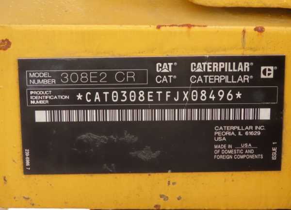 2017 Caterpillar 308E2CR CAT Excavator Backhoe Thumb Aux Hyd QC Blade AC - Image 38