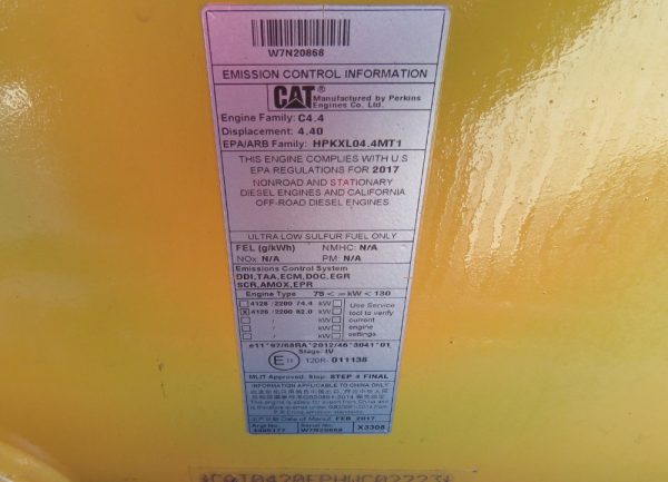 2017 Caterpillar 420F2 4x4 Backhoe Wheel Loader Tractor E-Stick Cab A/C - Image 40
