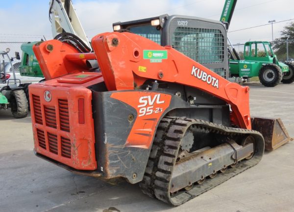 2018 Kubota SVL95-2 Skid Steer Track Loader Crawler Aux Hyd Cab Bucket - Image 5