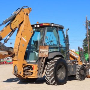 2018 Case 580SN Backhoe Wheel Loader Tractor Railroad Aux AC Cab