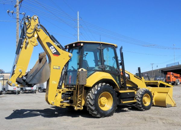 2017 Caterpillar 420F2 4x4 Backhoe Wheel Loader Tractor E-Stick Cab A/C