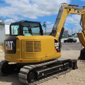 2017 Caterpillar 308E2CR CAT Excavator Backhoe Thumb Aux Hyd QC Blade AC