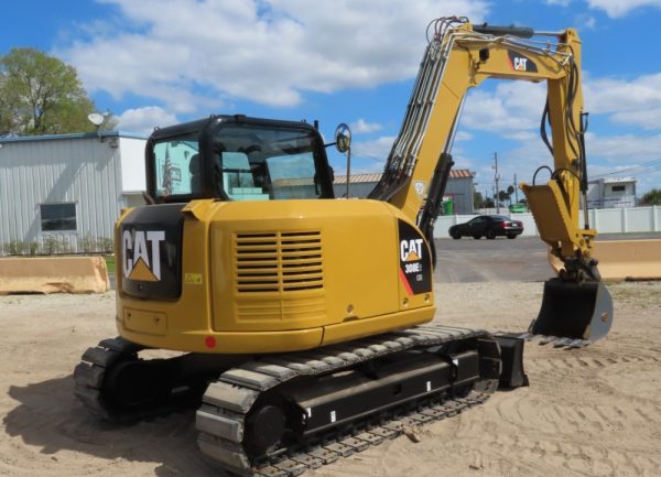 2017 Caterpillar 308E2CR CAT Excavator Backhoe Thumb Aux Hyd QC Blade AC