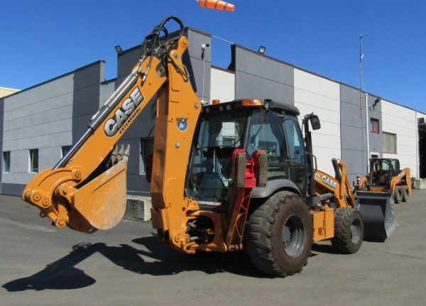 2016 Case 590 Super N 4x4 Backhoe Wheel Loader Tractor Extendahoe Cab AC