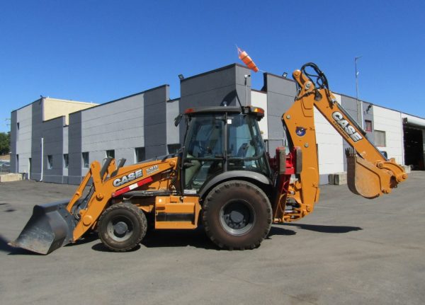 2016 Case 590 Super N 4x4 Backhoe Wheel Loader Tractor Extendahoe Cab AC - Image 6
