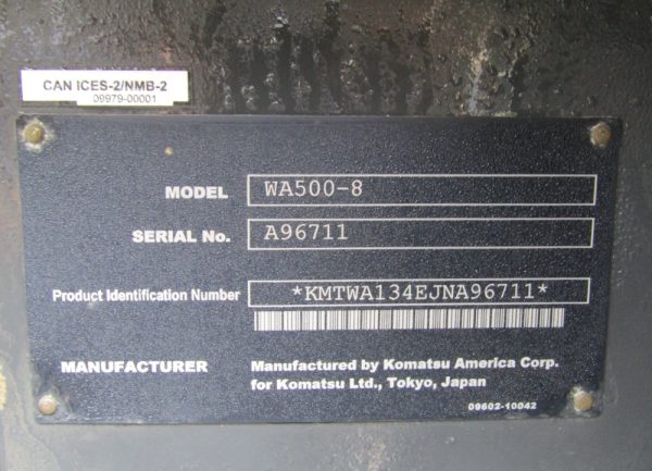 2018 Komatsu WA500-8 Wheel Loader Articulated Tractor Cab A/C - Image 52