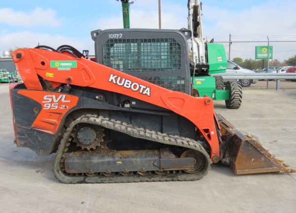 2018 Kubota SVL95-2 Skid Steer Track Loader Crawler Aux Hyd Cab Bucket - Image 7