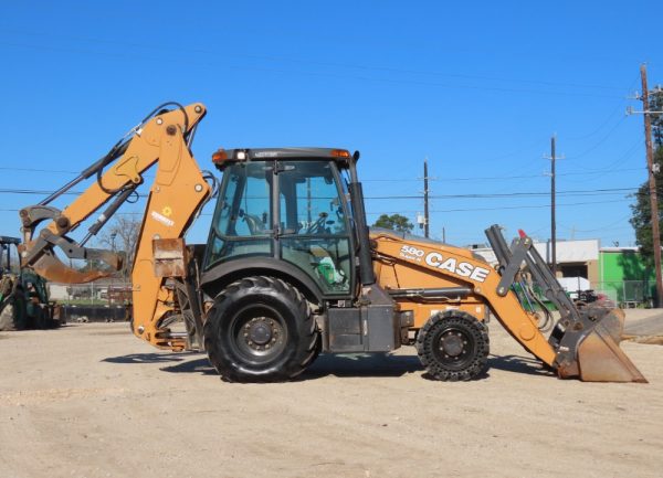 2018 Case 580SN Backhoe Wheel Loader Tractor Railroad Aux AC Cab - Image 7