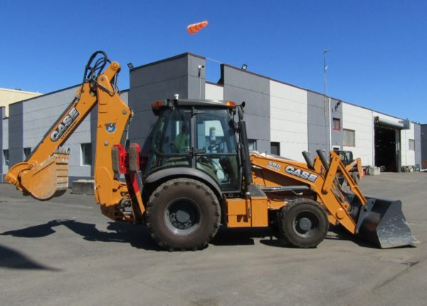 2016 Case 590 Super N 4x4 Backhoe Wheel Loader Tractor Extendahoe Cab AC - Image 7